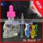 personal care industrial use and essential oil use 15ml skull shape glass dropper bottle with child proof for e juice