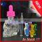 15ml 30ml 1/2 oz 1oz e juce liquid skull glass dropper bottle with shrink wrap label