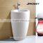 one piece bathroom pedestal basin