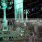 Shanghai well designed furniture acrylic lighted wedding centerpieces