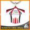 China Supplier cheap two sided printing souvenir metal bike key holder