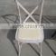 White wash Oak/beech/birch wood dining cross back chair, X back chair