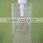 Personal care use container square PET plastic bottle with lotion pump