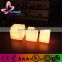 Outdoor IPx4 Li-ion battery rechargeable power colorful led cube light