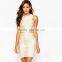 HP680093 china supplier dongguan wholesale off shoulder crossover bandage dress