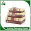 CUSTOM HANDMADE RECYCLED RECTANGLE DECORATIVE CARDBOARD PACKAGING GIFT PAPER BOX WITH ROPE CLOSURE