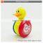 Cartoon lovely free wheel walking toy duck for kids