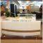 High End Modern Acrylic Solid Surface top,acrylic solid surface Hotel reception counter desk