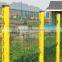 Galvanized and PVC Coated Welded Wire Mesh Fence Nylofor 3D Security Fence with peach post