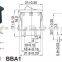 toy switch,4p IP54 waterproof rocker switch with lock,IP65 waterproof 4p locked rocker switch