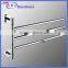 Hot sale three layer brass glass shower door support removable towel bar