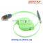 Hot selling noodle flat 2 in 1 usb retractable cable for iphone6 plus/Samsung