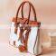 Korean Style Fashion Bag Women Handbag PU Leather Shopper Handbag Woman Tote Shoulder Bags White for Shopping Bag