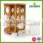 12 pcs glass condiment set with rack , spice condiment set
