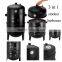 cylinder shape 3-in-1 BBQ smoker grill with cheap price