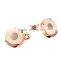 2015 hotsale round metal cufflinks with differenc plating bulk cufflinks