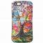 For iPhone 6 4.7 inch combo case tree lotus designs hard cover, iFace mall relief designed cases for iphone 6 plus 5.5