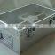 Aluminum rating wine box,clear wine case with EVA inner,wine gift box