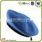 PU Leather Wrap Wool Felt Blue Army Beret Military Top Man Hat