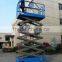 Battery powered hydraulic scissor type lifting system