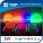 RGB led flashlight 10 color 3w led Flash light