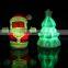 Indoor christmas decorations small christmas santa claus toy led light