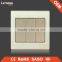 woven gold finish four gang one/two way wall switch
