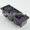 IEC 320 C13 C14 fuse 3-gang socket outlet