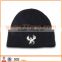 wholesale 100% acrylic custom beanie hat with embroidery logo