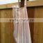 100% cotton light pink white stripe woven fancy long apron