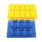 Newest Design!!! BPA Free Various Colors Silicone Minifigure Robot Ice Cube Tray