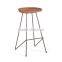 2016 Hot sale modern design replica furniture wooden seat metal legs bar stool high chair supplier for sale