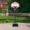 HOMCOM Portable Basketball Stand Net Hoop W/ Wheels-Black/White