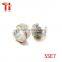 Top fashion 316L stainless steel cubic zircion hoop huggie earring