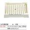 Golden / silvery plastic rectangular sushi barrel