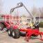 ZM5004 Crane Log Loader atv log trailer with crane with loading capacity 5TON