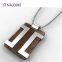 Custom 316 / 304 Stainless Steel Pendant Rose Gold / Black Plating