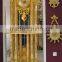 Italian Design Antique Grandfather Clock, Pendulum Marble Clock, 24K Gold Royal Chiming Clock