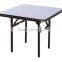 Hot sale PVC Covered Plywood Square/Round Folding BanquetTable QZ6008