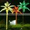 Home garden decorative 600cm Height outdoor artificial yellow flashing LED solar lighted up coconut palm trees EDS06 1402