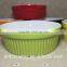 Stocked colorful round shape sala bowl,ceramic soup bowl for microwave oven