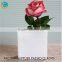 Square glass flower vases glass candle jars for homedecoration