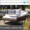 Lazy hot sale outdoor furniture rattan sofa set with daybed