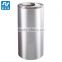 Commercial stainless steel waste bin with ashtray