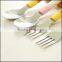 2015 hot sell cartoon food grade stailess steel fork spoon supplier in China,food grade plastic fork spoon supplier in China