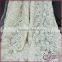 Off-white flower cotton embroidered fabric, mesh fabric lace for dress, blouse, tops