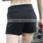 The new fashion ladies summer high waist black shorts fashion leisure straight short pants for women