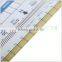 Kearing, flexible plastic square protractor, transparent 1mm thickness plastic square plotter for pilot training #KPP-4