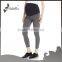 Maternity capri leggings with melange fabric for maternity clothings
