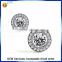 micro pave setting 925 sterling silver jewelry square earrings